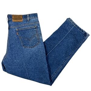 Vintage Levi's 540 Brown Tab Relaxed Fit Distressed Jeans Medium Wash 1996 36x28